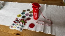 Alt Coca Cola Sammel Behälter Dose Für Tricker Pogs 90er Jahre Werbung Reklame