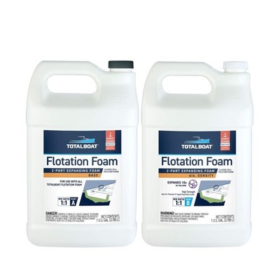 TotalBoat 6 Lb Density Expanding Foam Kit, 2 Part Closed Cell Polyurethane Li...