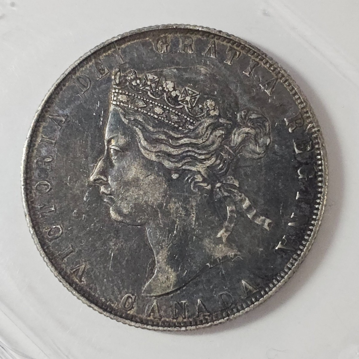 1870 - LCW - RP5 - Canada 50 fifty cents - KM# 6 - ICCS CERTIFIED