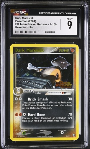 Dark Marowak graded CGC 9 for sale on eBay