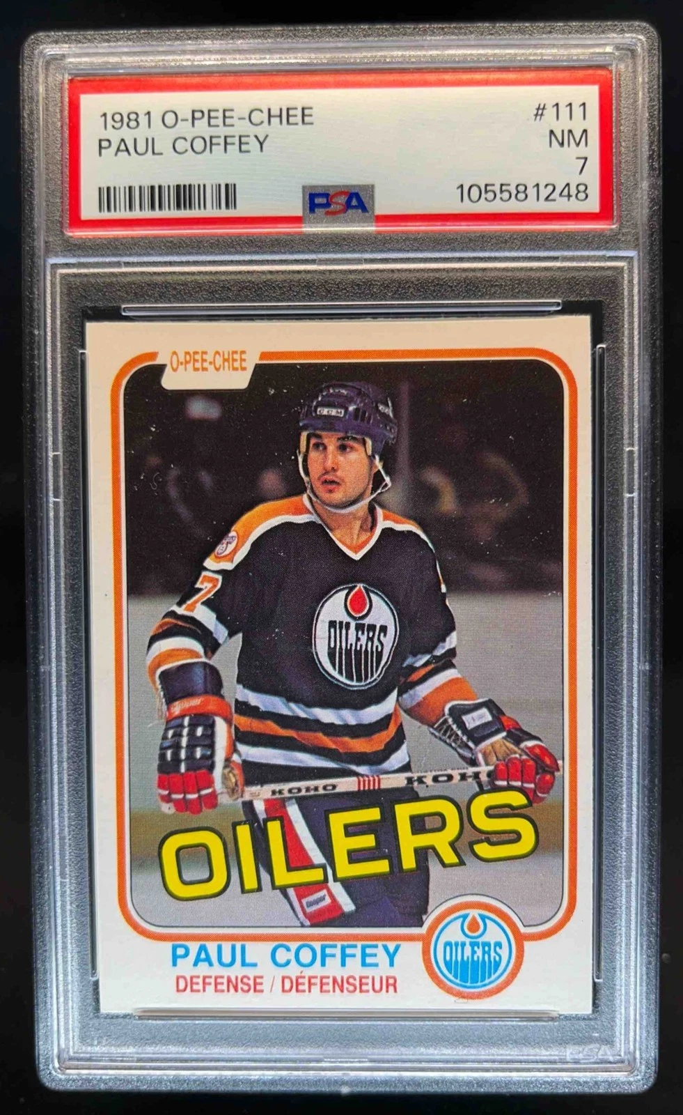 Paul Coffey trading card