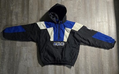 Vintage Orlando Magic Starter Coat Size Large 90s Pullover Jacket Official NBA