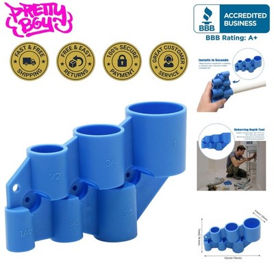 1/4'' - 1'' Deburring Pipe and Depth Gauge Tool - Easy Install for Plumbers