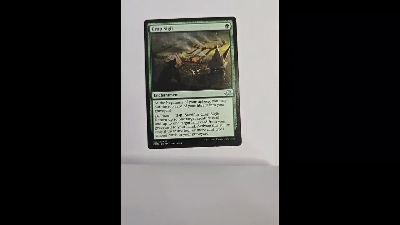 Crop Sigil 153 Uncommon Eldritch Moon Magic: The Gathering Lightly Played