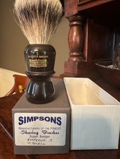 NEW Simpsons Emperor E3 Super Badger Brush - Tortoise Shell Exclusive T H 