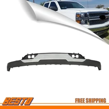For 2016 2017 2018 Silverado 1500 Front Lower Bumper Valance & Chrome Skid Plate
