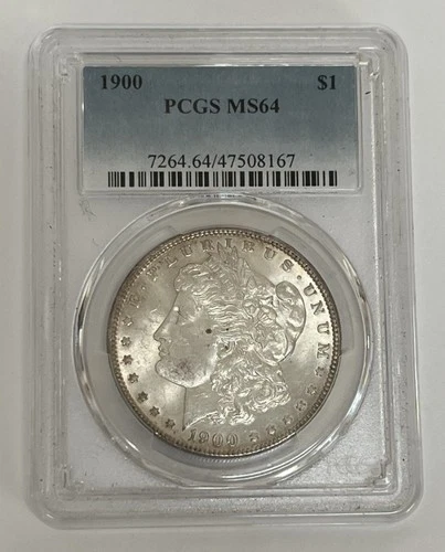 1900 Morgan Silver Dollar Brilliant Uncirculated PCGS MS64