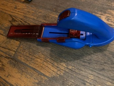 Vintage Mattel Spider-Man Race Car Track Jump Toy
