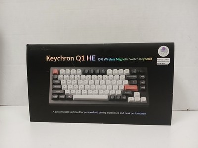 Keychron Q1 HE Wireless 75% RGB Magnetic Switch Keyboard, Black  *NO DONGLE*