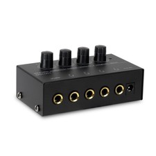 4 Channels 12V Mini Ultra-Compact Stereo Headphone/Earphone Audio Amplifier