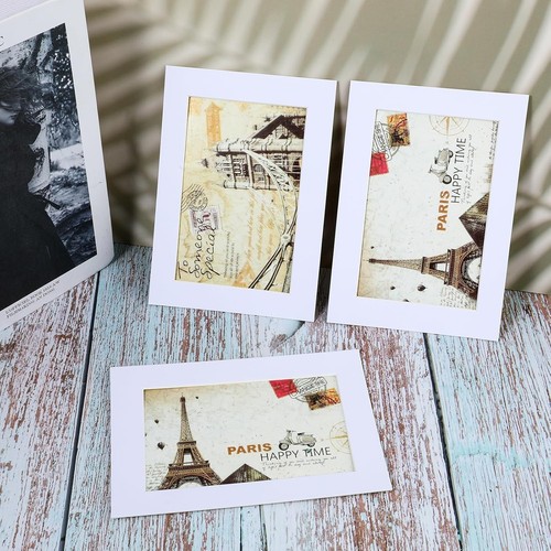 Teaaha 16 PCS 5x7 Picture Frame Mats White Matting for 4x6 - Picture 6 of 7