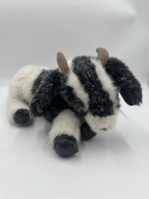 Folkmanis GOAT Puppet Full-Body Plush Black White Stuffed Animal 15  