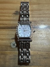 Bulova 96R39 Ladies Mother Of Pearl Dial Diamond Accent Watch MINTY Works