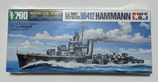 Tamiya 1/700 Scale Water Line Kit, U.S. Navy Destroyer DD412 Hammann. Sealed