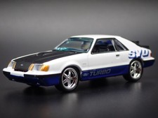 1984 84 Ford Mustang Svo Fox Body White 164 Scale Diorama Diecast Model Car