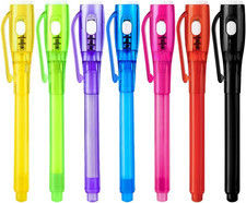 Invisible Ink Pens, Upgraded Spy Invisible Ink Pen with UV Light Magic Marker fo