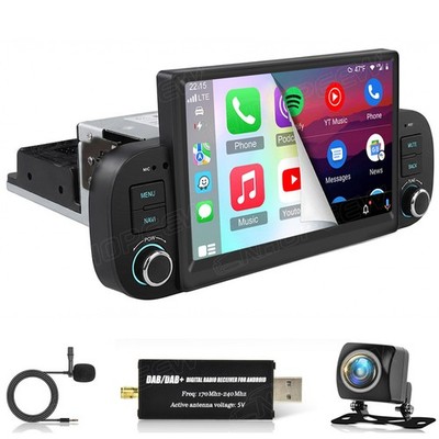 DAB+ Für FIAT PANDA 312 2012-2024 Carplay Autoradio 1Din Android 15 GPS DSP KAM