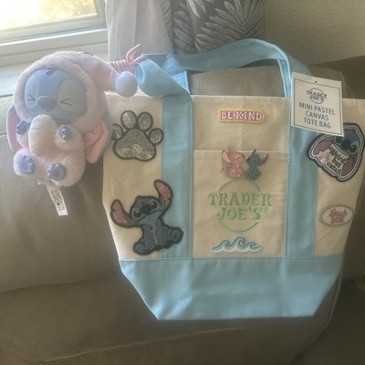 Trader Joes Pastel Mini Tote-stitch