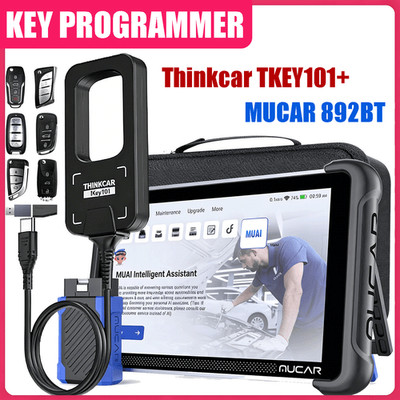MUCAR 892BT +THINKCAR TKEY101 Car Smart Key Programmer All Key Lost W/ 6 Remotes