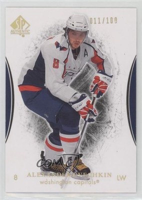 2007-08 SP Authentic Limited 11/100 Alex Ovechkin Alexander Ovechkin #4 f0e