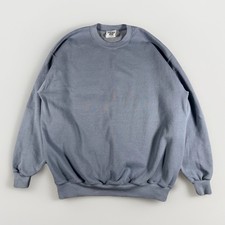 Vintage Lee Heavyweight Blank Blue/Gray Sweatshirt Crewneck Mens Size XL