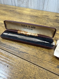 Silver Yard Of LED Pencil In Original Box Hallmarked
