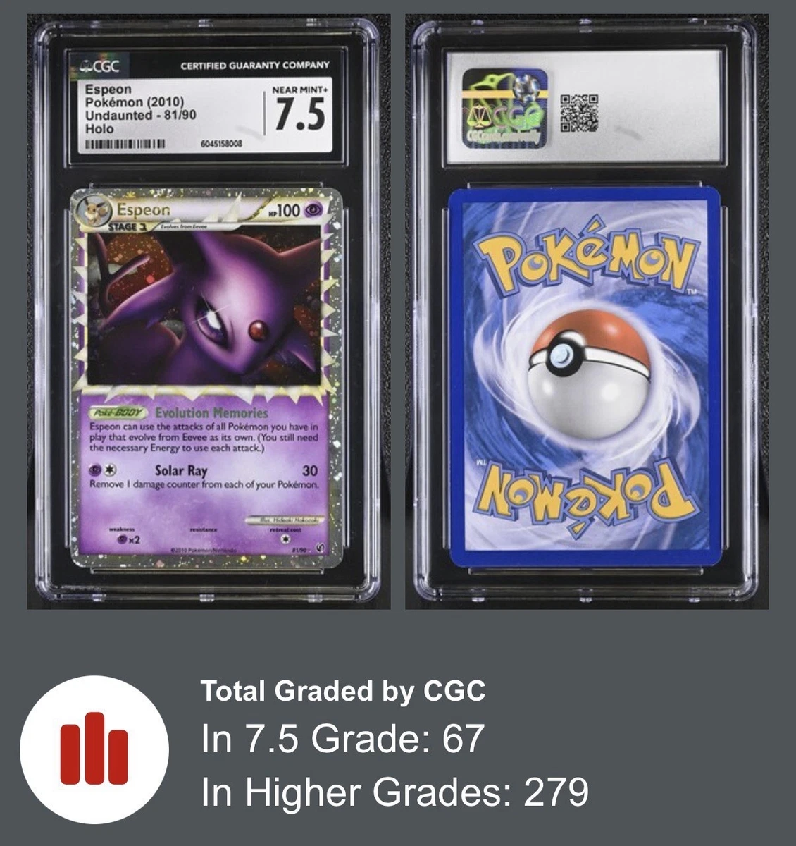 Pokémon TCG Professional Sports Authenticator (PSA) 7.5 Graded