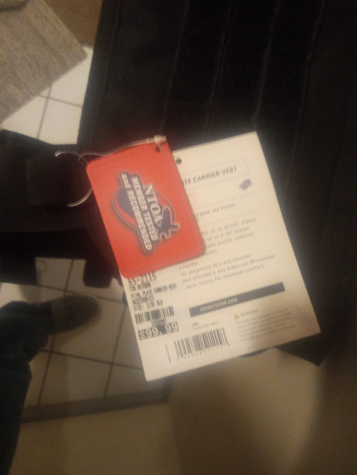 Tactical vest black, plates - Image 4 of 4