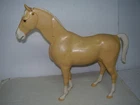 Vintage Louis Marx Toys - Buckskin Horse w/Nodding Head with wheels  used