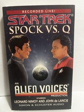 Spock Vs. Q by Alien Voices. Star Trek Audio Book on Cassette Recorded Live New