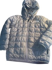The North Face Youth Gray Thermal Puffer Reversible PTP 24  Childrens Kids Coat