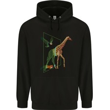 AWDis JH001 Sudadera Hombre 80% Algodón, Cuello Capucha, Negra