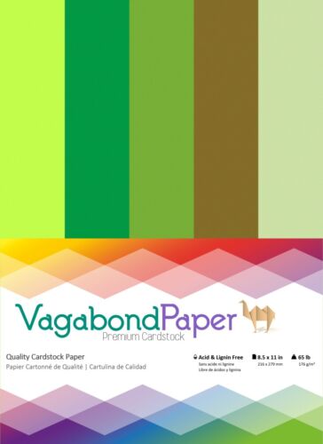 Premium Quality 8.5" x 11" GREEN CARDSTOCK PAPER - 20 Sheets - Picture 1 of 6