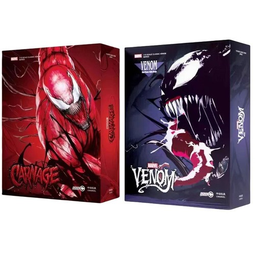 Venom Style Action Figure with Carnage Boxed Collectible Toy for Adults & Kids