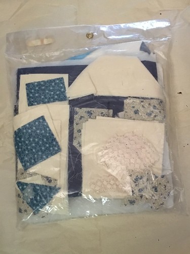 NOS Ribbons and Lace Quilt Top Pillow Kit by Flying Fingers, Inc. - Picture 2 of 2