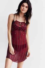 Urban Outfitters Out From Under Dazzled Dreams Slip Dress S Party Mini NEW 22180