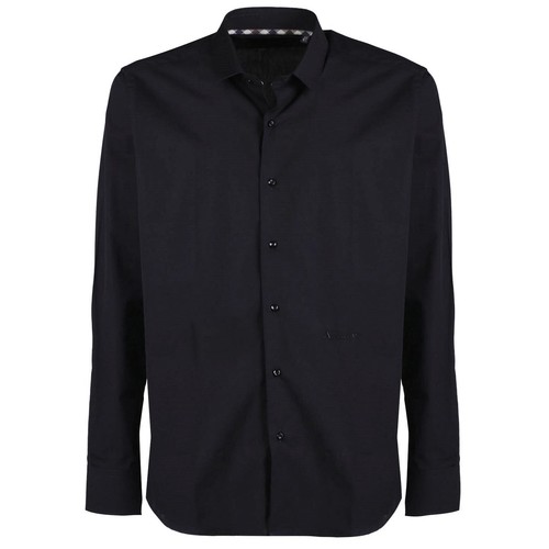 Camicia uomo elegante colletto italiano manica lunga nera Aquascutum London - Imagen 4 de 7