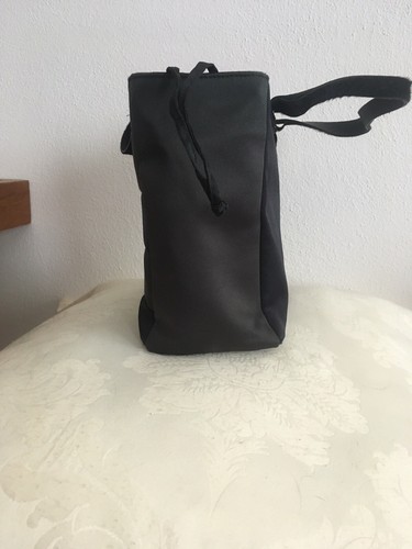 Borsa Redwall Verde A Quadretti Neri In Tessuto Con Manici In Cavallino - Foto 4 di 11