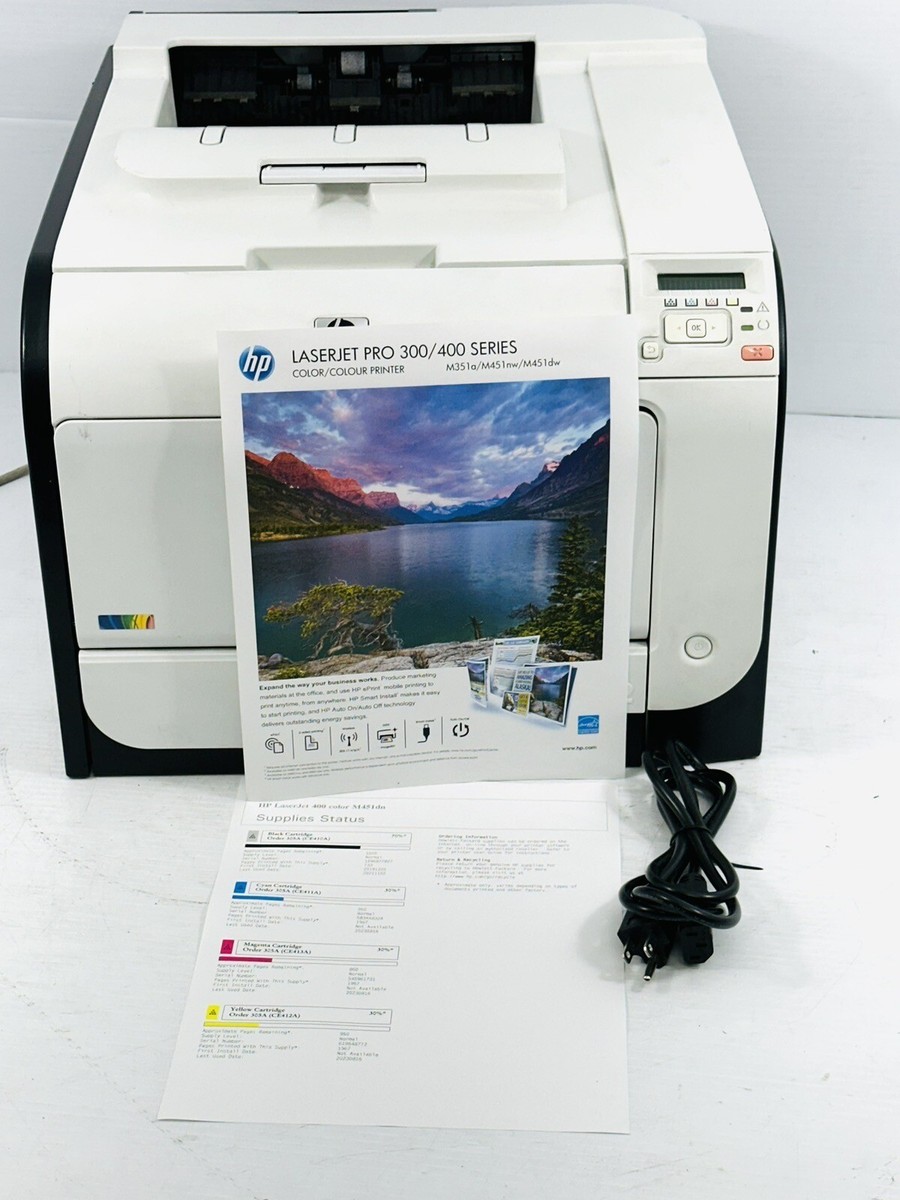 HP LaserJet Pro 400 Color M451dn Laser Printer CE957A w