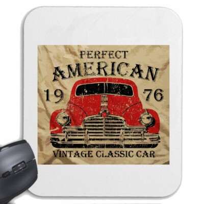 MAUSPAD MOUSEPAD PERFECT AMERICAN VINTAGE CLASSIC CAR RACE RACING FORMEL MOTOR