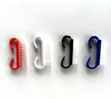 4 Nail Brushes Scrub Color Handle Grip Hand Fingernails Cleaning Brushes