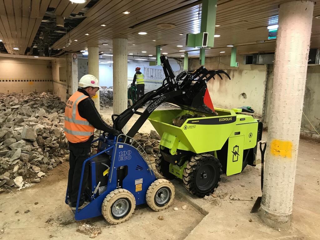 Sherpa 100E Electric skid steer Compact loader hire uk eBay