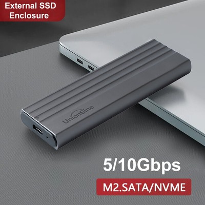 M.2 NVMe SATA NGFF Typ C USB 3.2 GEN 2 Adapter Externes SSD Gehäuse Case 10Gbps