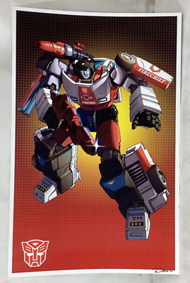 G1 Transformers Autobot Red Alert Poster 11x17 Picture Grid Box Art FREESHIP