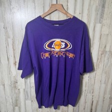 Vintage Y2k Los Angeles Lakers O'Neil 34 Purple T Shirt Mens Size XXL