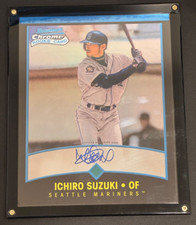 Ichiro Suzuki 2001 Bowman Chrome Jumbo 8x10 Japanese Rookie Auto - MLB Cert.