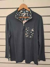 JULIPA LADIES ZIP FRONT FLORAL CONTRAST POCKET SWEATSHIRT TOP NAVY NEW (ref 378)