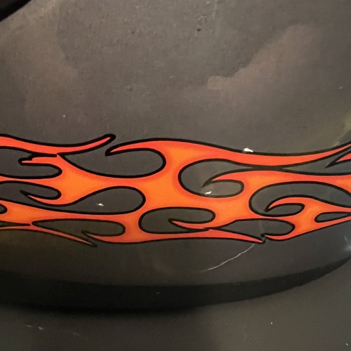 HARLEY DAVIDSON Full Helmet Runway AGV Flames Italy Size Small Man Cave *READ - Picture 11 of 24