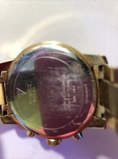 Guess Ladies Sunrise Multi Dial PVD Gold Plated Bracelet Watch W0330L1
