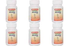 6 x Baidyanath Brahmi Bati 80 Tablets Herbal Ayurvedic Mind Wellness